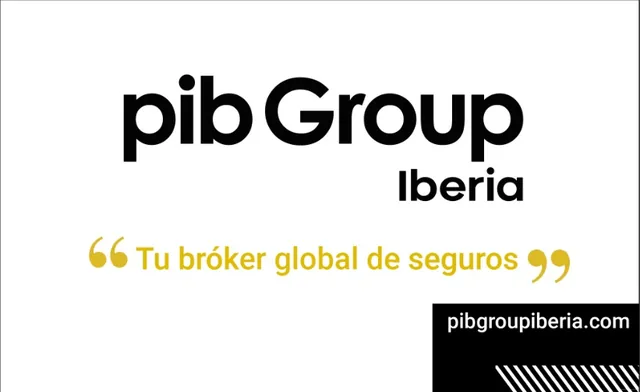 Lona publicitaria diseñada para PIB Group Iberia